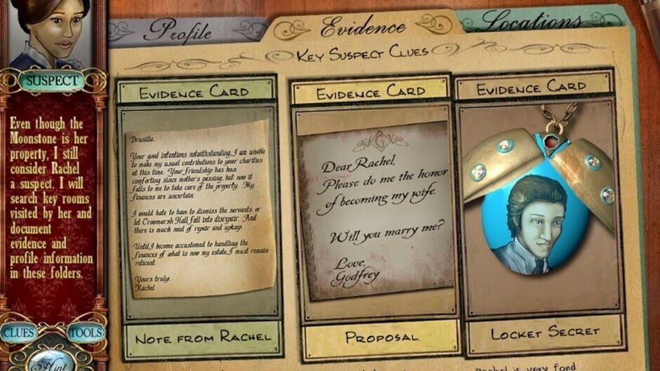 Screenshot for Mystery Masterpiece: The Moonstone