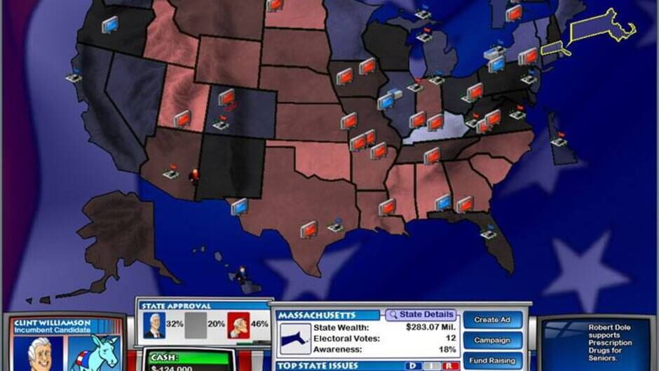 Screenshot for The Political Machine 2004