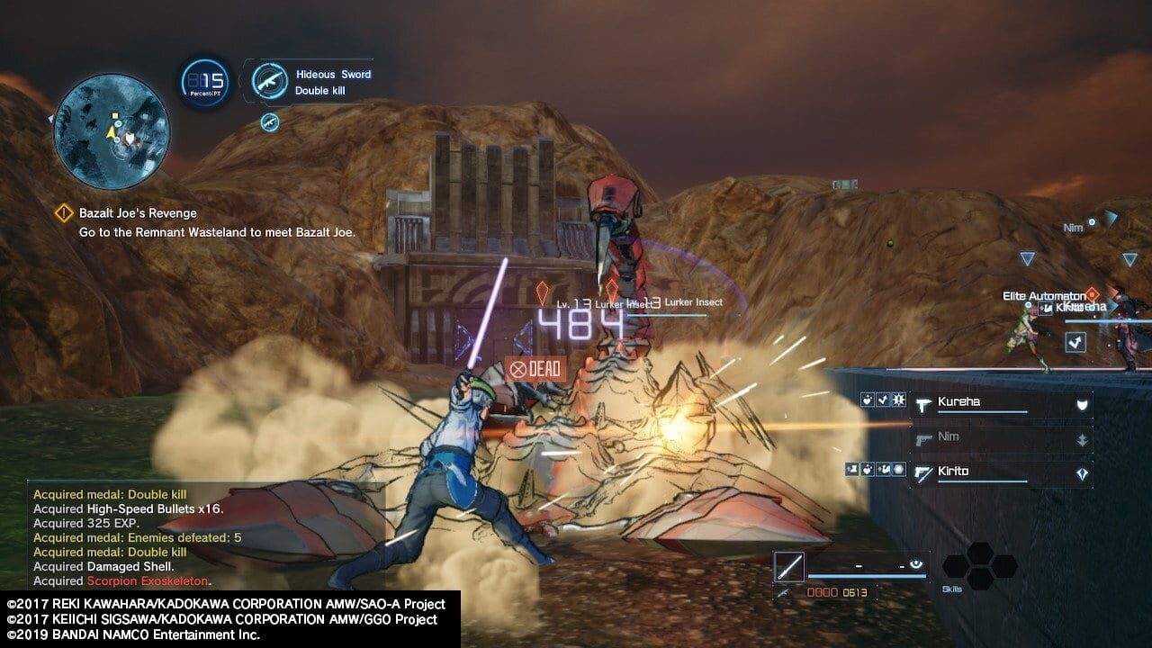 Screenshot for Sword Art Online: Fatal Bullet