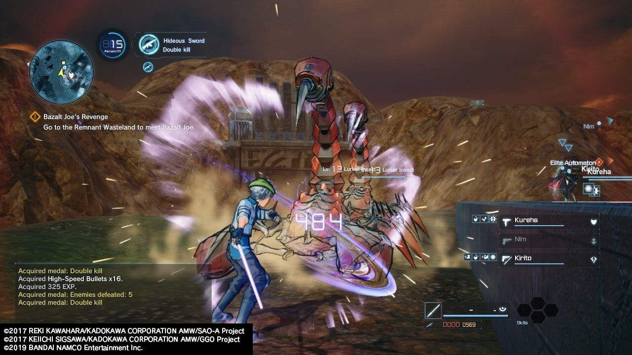 Screenshot for Sword Art Online: Fatal Bullet