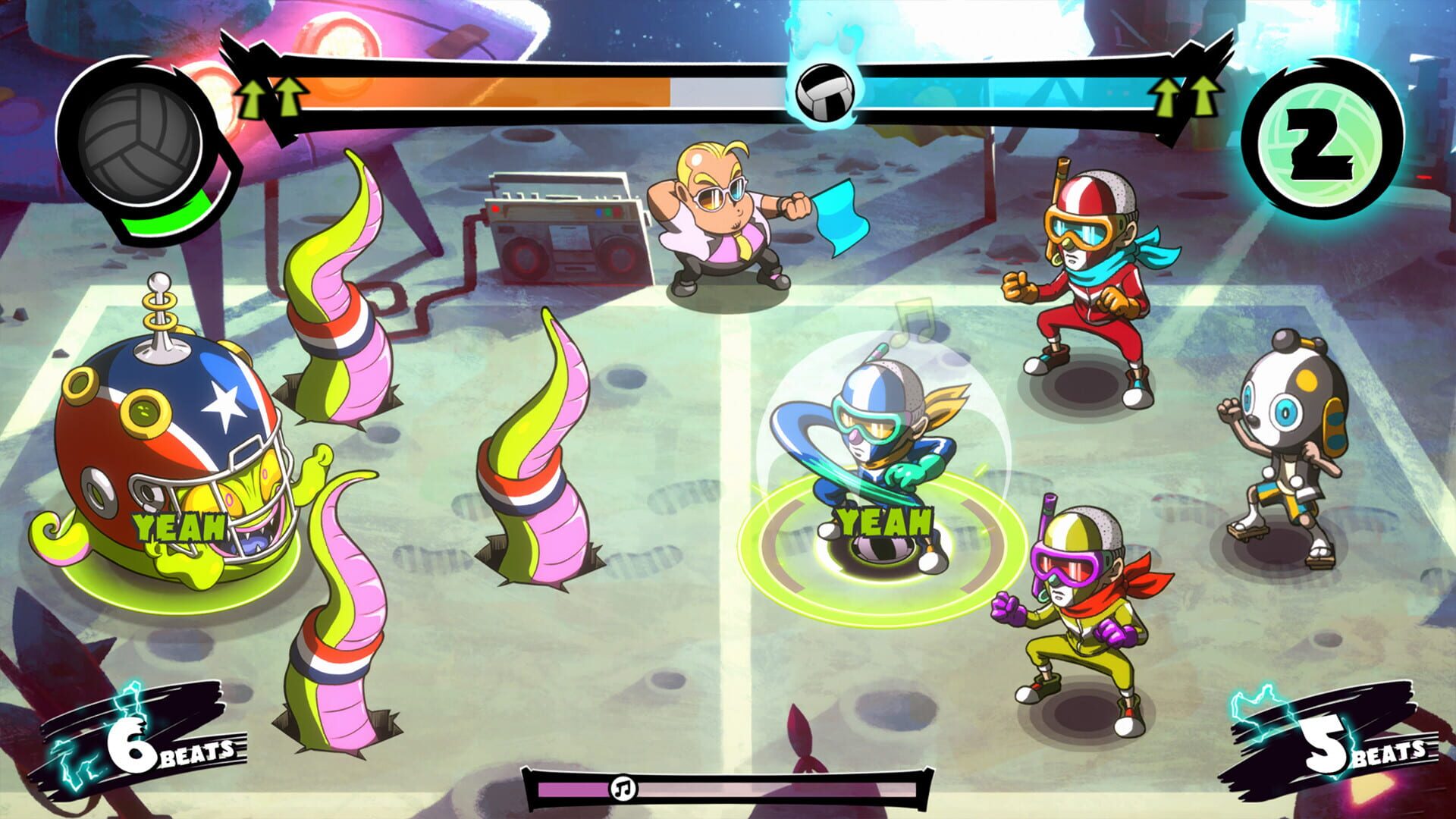 Screenshot for Super Dodgeball Beats