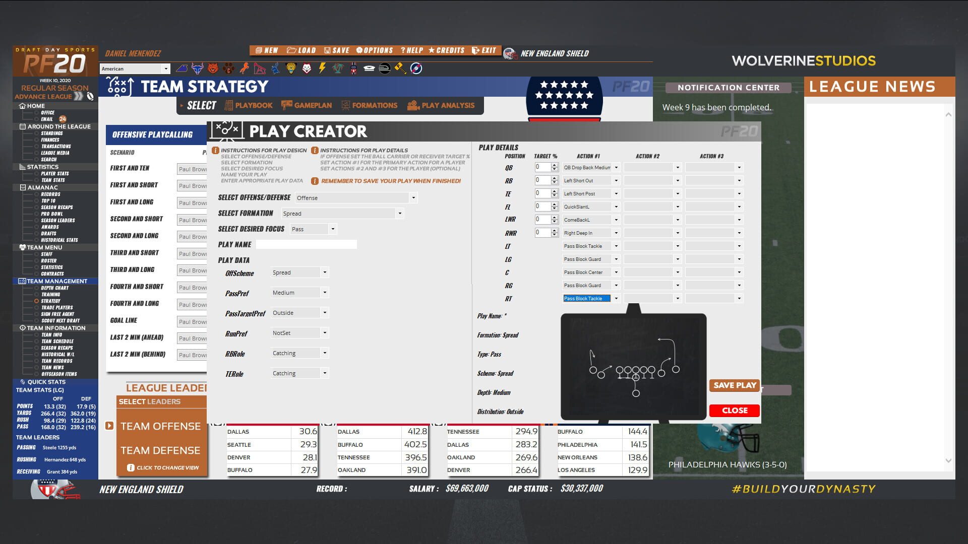 Screenshot for Draft Day Sports: Pro Football 2020