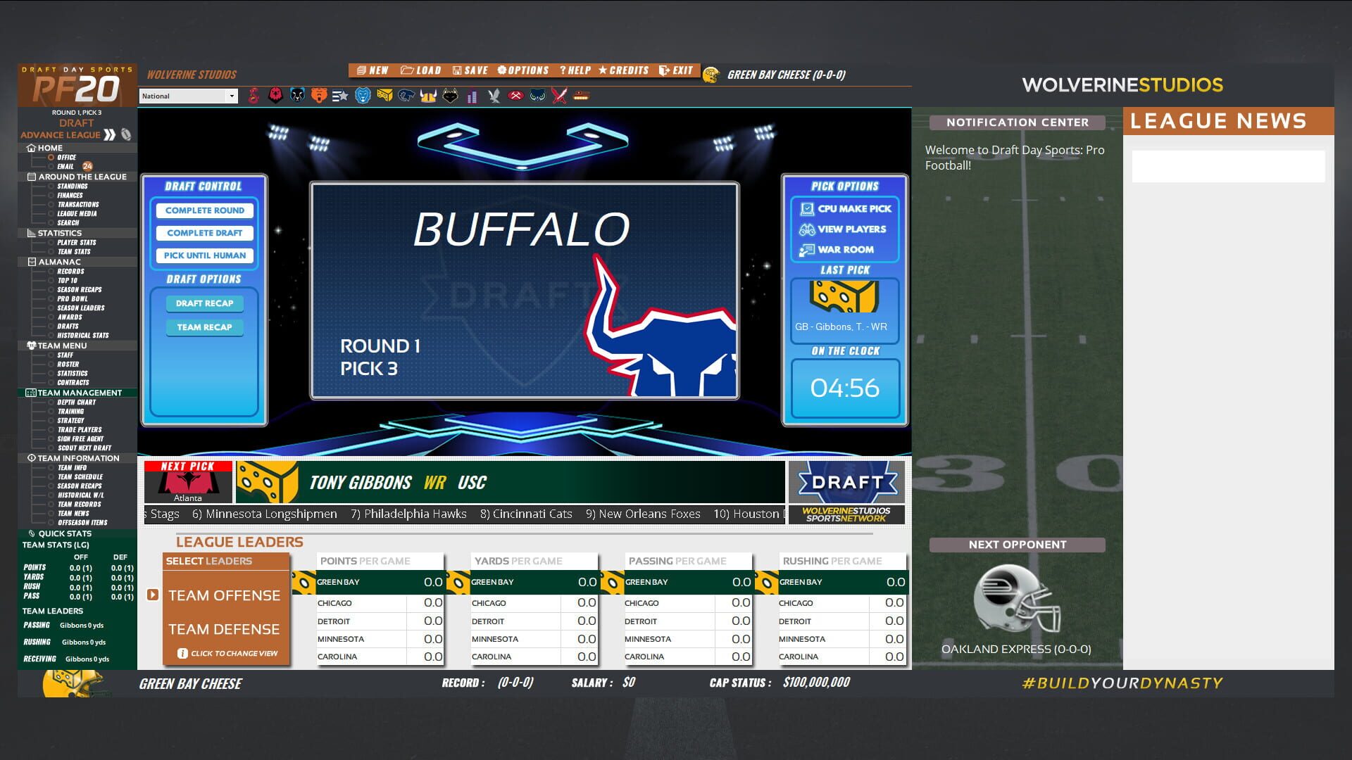 Screenshot for Draft Day Sports: Pro Football 2020