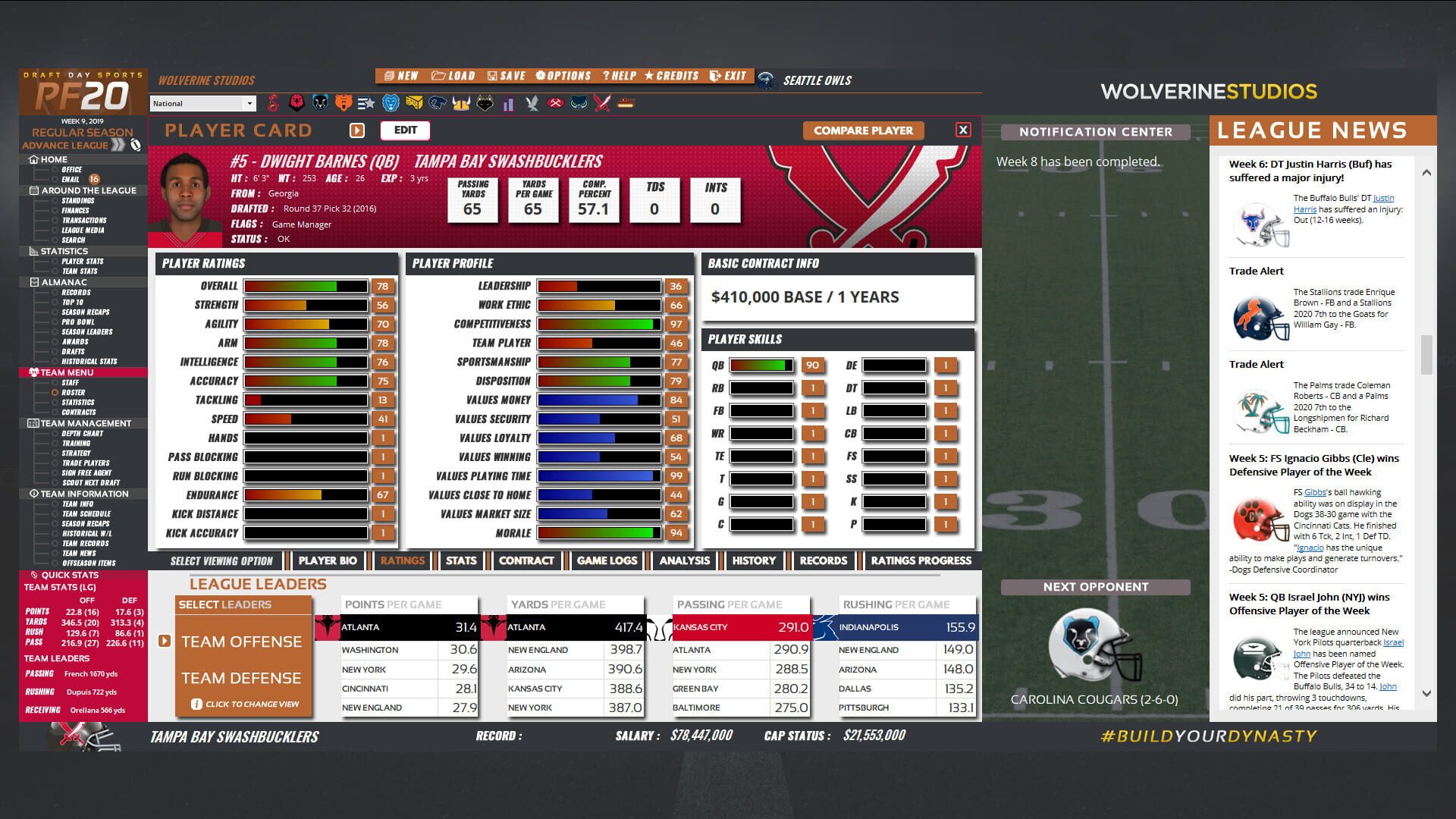 Screenshot for Draft Day Sports: Pro Football 2020