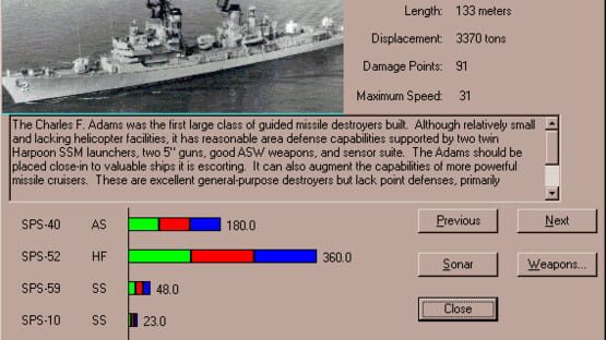 Screenshot for Harpoon Classic '97