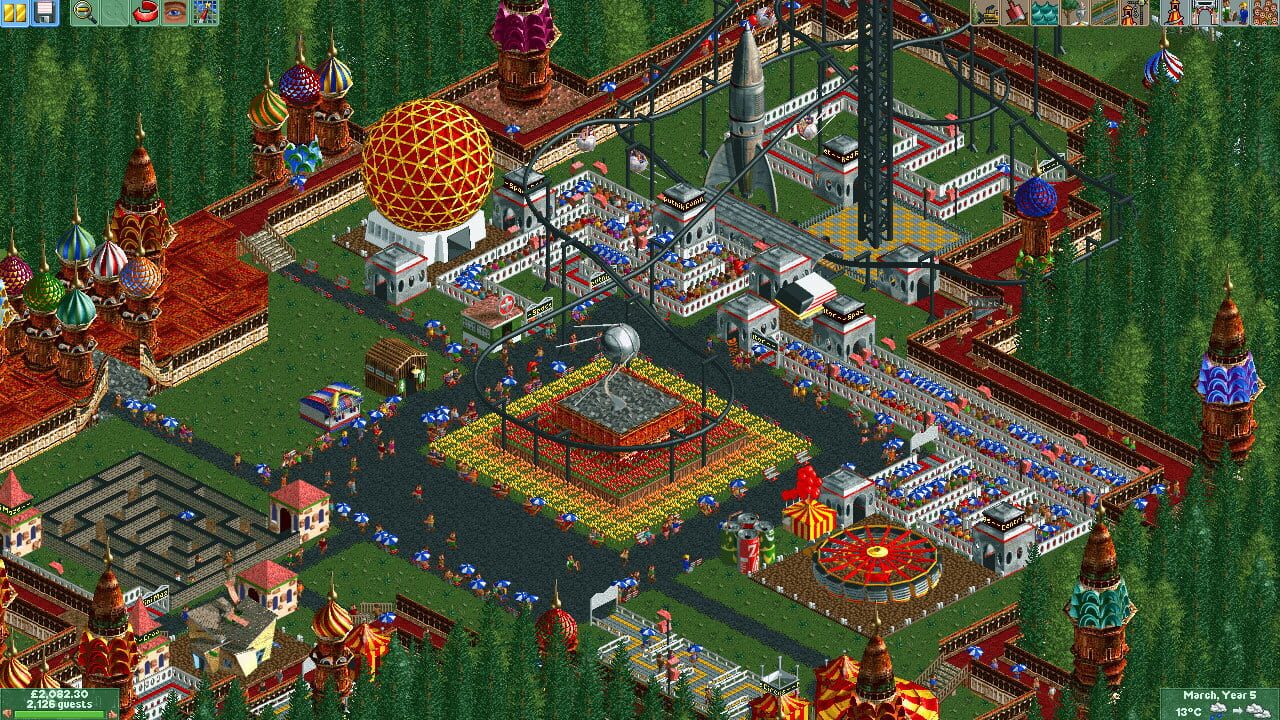 Screenshot for RollerCoaster Tycoon 2: Wacky Worlds
