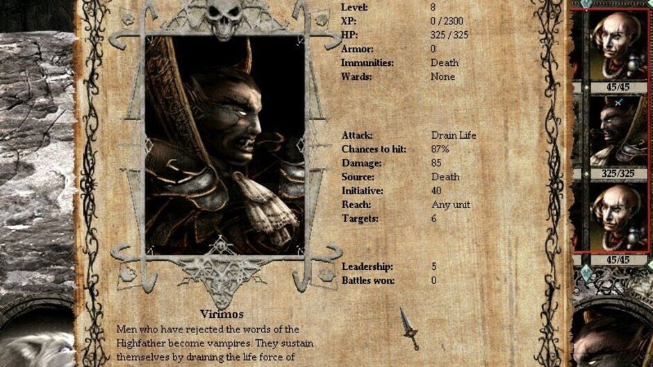 Screenshot for Disciples II: Servants of the Dark