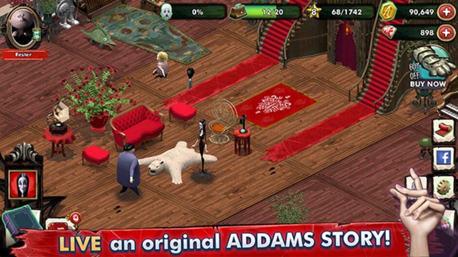 Screenshot for The Addams Family: Mystery Mansion