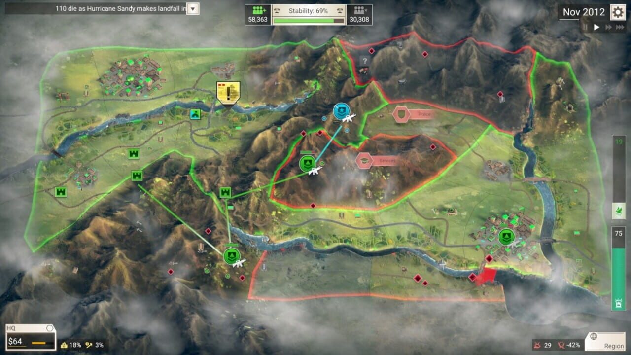 Screenshot for Rebel Inc: Escalation