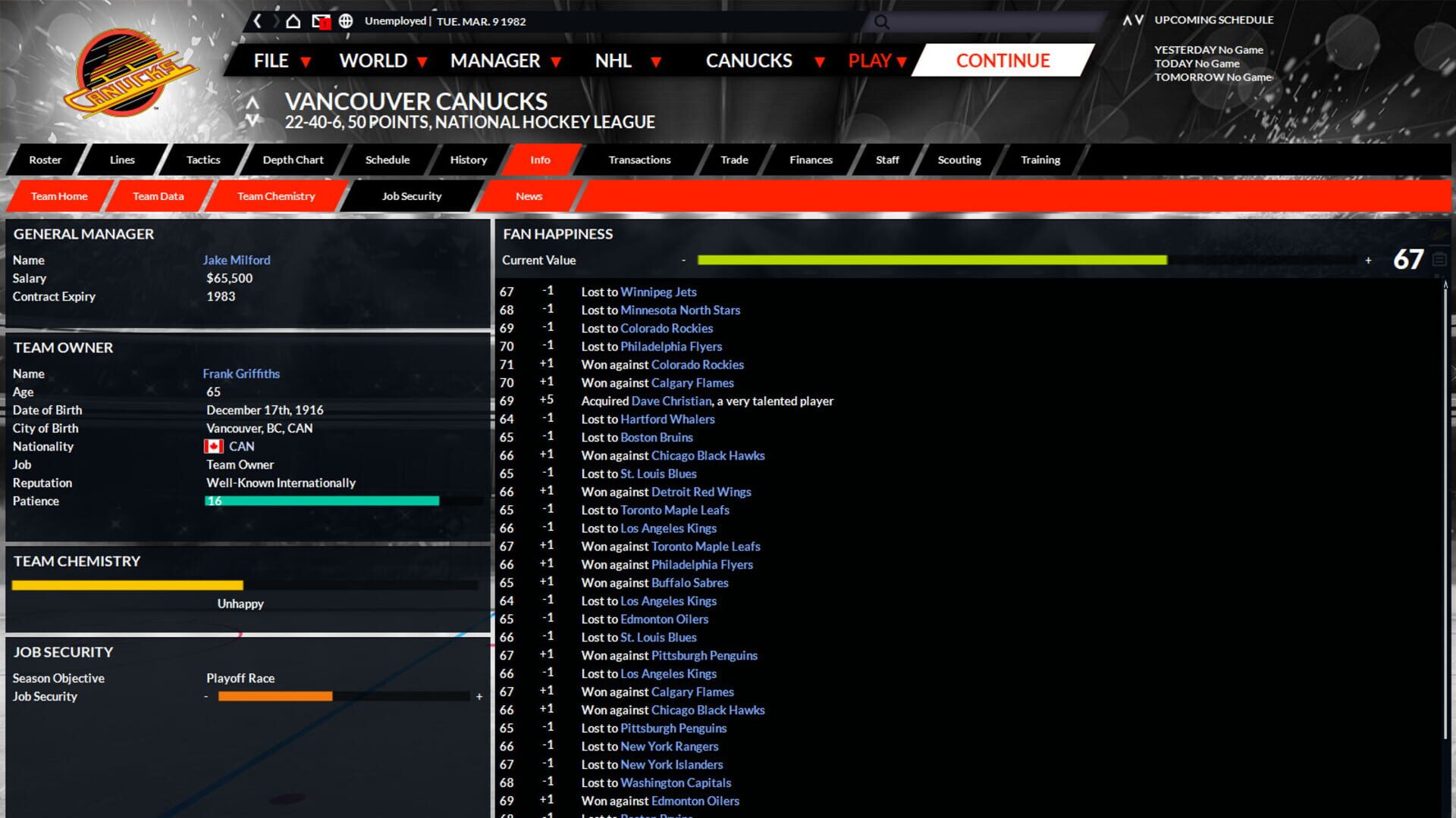 Screenshot for Franchise Hockey Manager 6