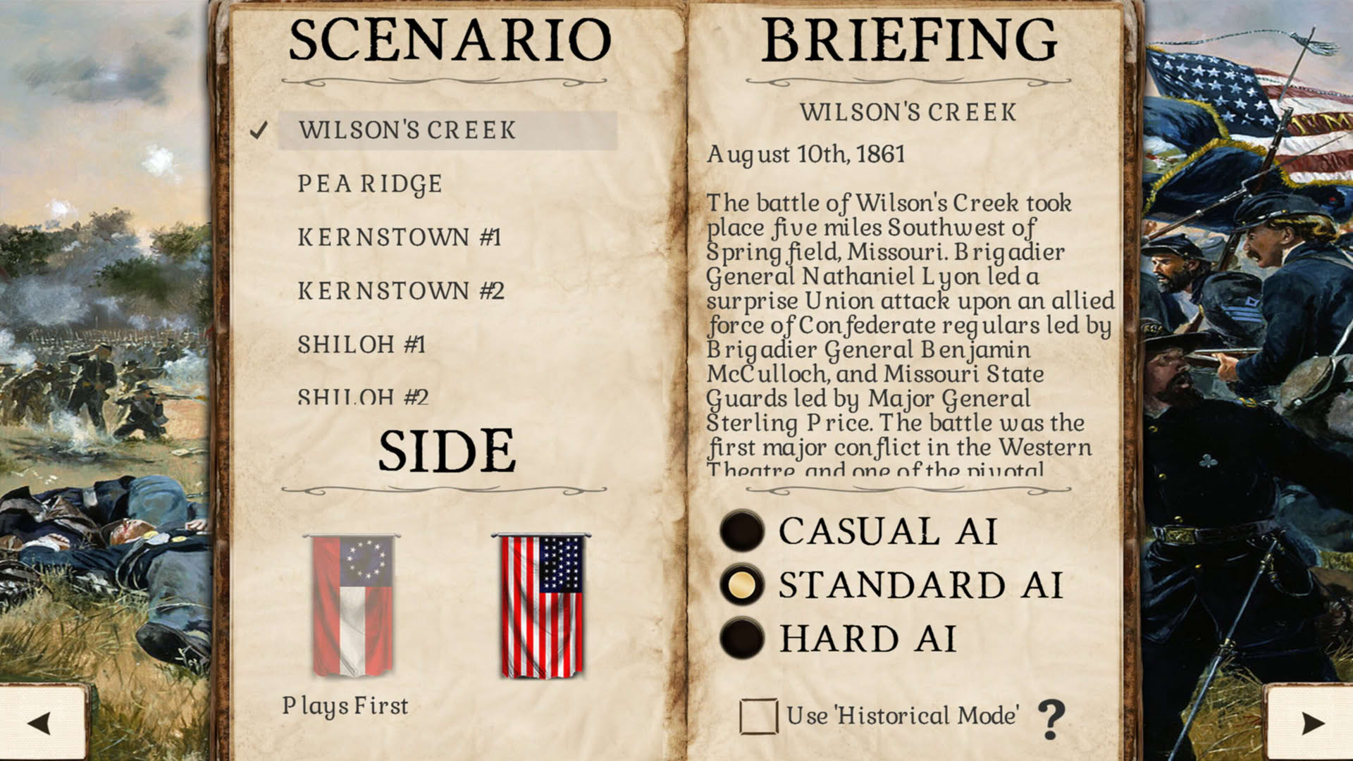 Screenshot for Great Battles of the American Civil War