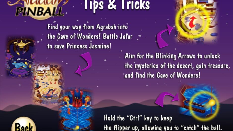 Screenshot for Aladdin Pinball