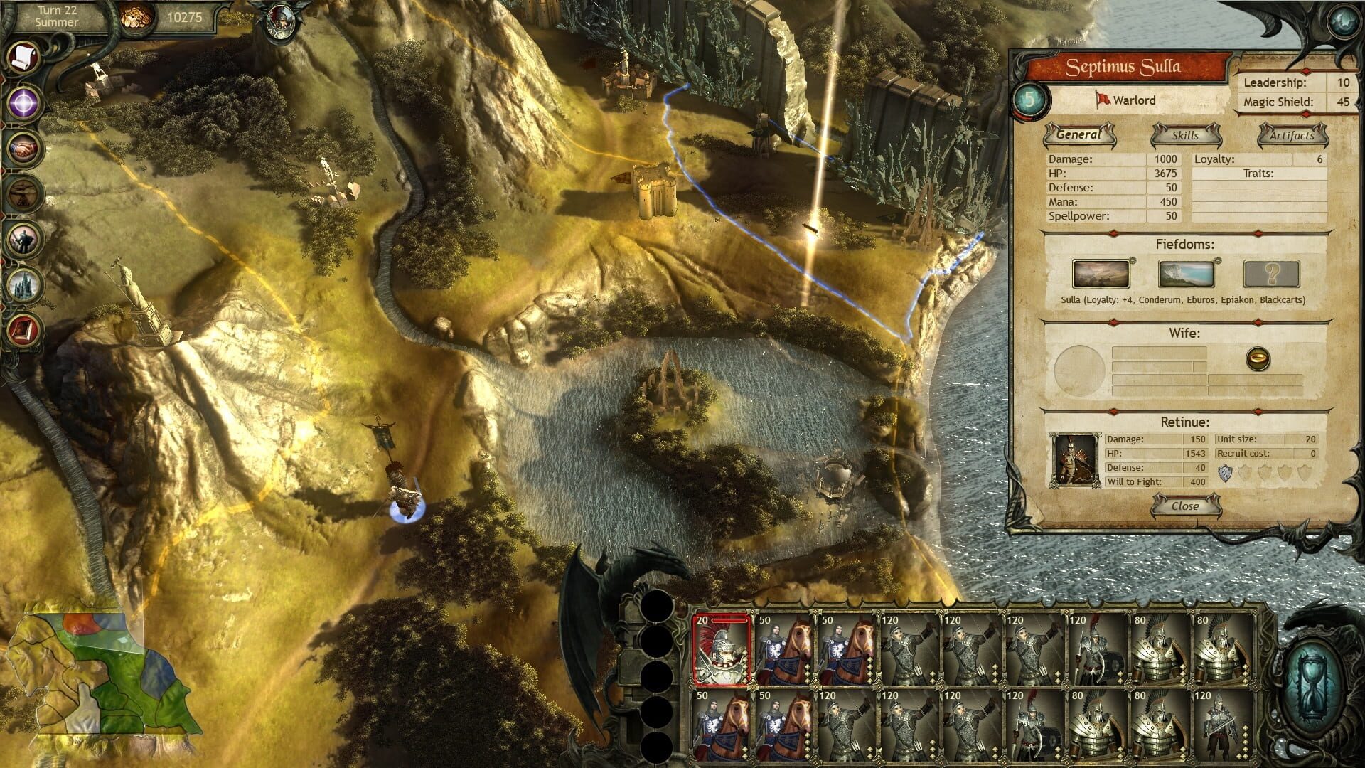 Screenshot for King Arthur II: Dead Legions