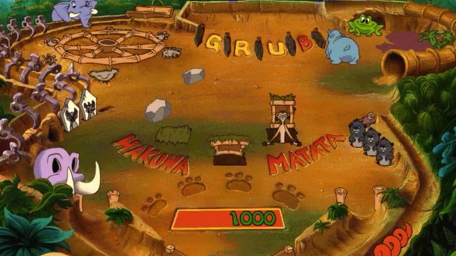 Screenshot for Disney's Hot Shots: Timon and Pumbaa's Jungle Pinball