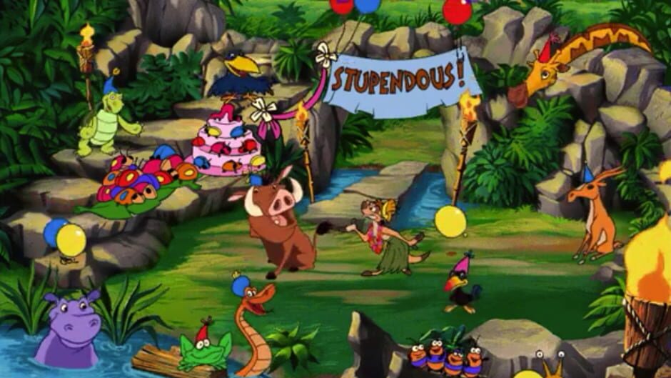 Screenshot for Disney's Hot Shots: Timon and Pumbaa's Jungle Pinball