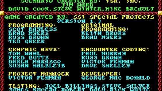 Screenshot for Advanced Dungeons & Dragons: Pool of Radiance