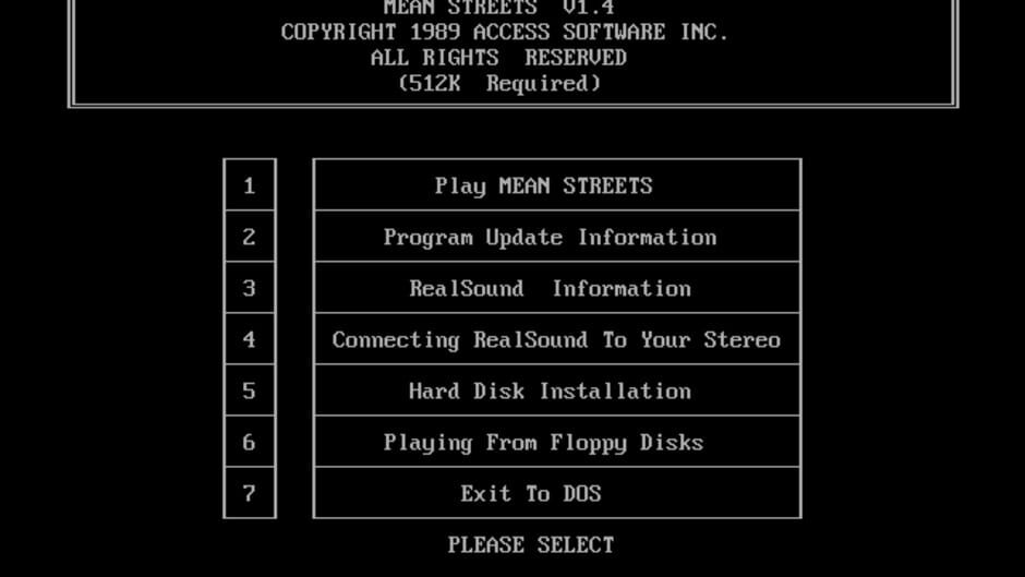 Screenshot for Tex Murphy: Mean Streets