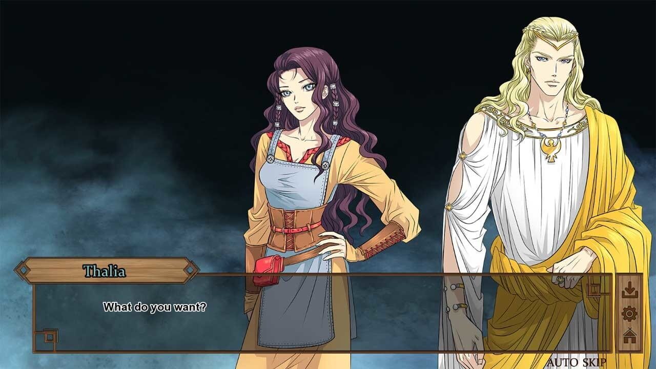 Screenshot for Gods of Love: An Otome Visual Novel