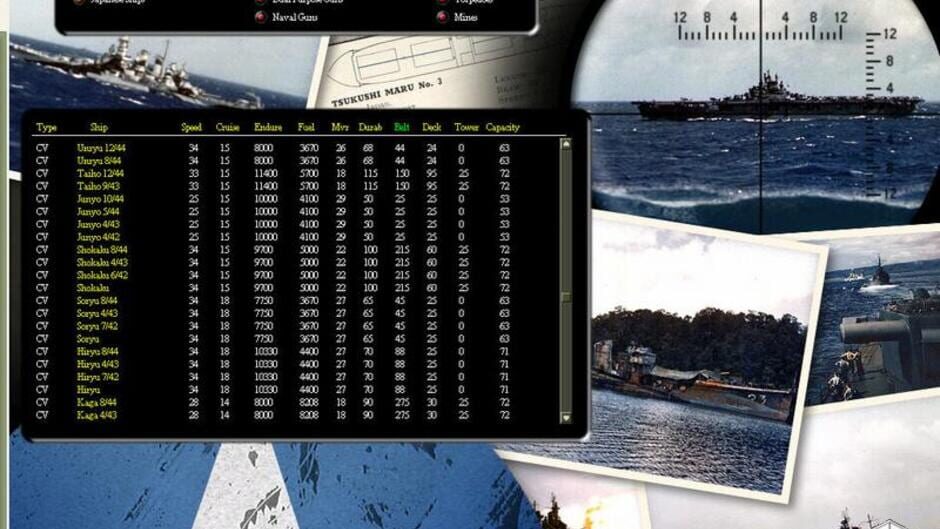 Screenshot for War in the Pacific: Admiral's Edition