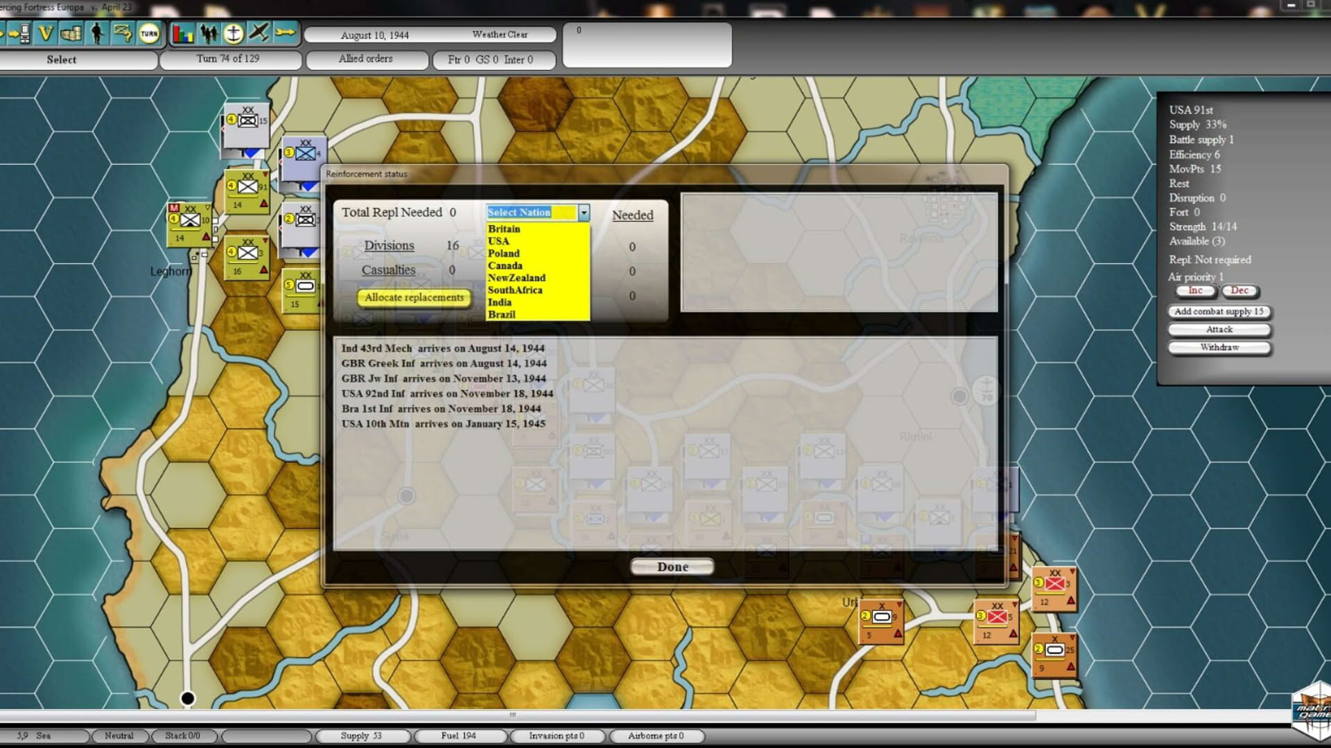 Screenshot for Piercing Fortress Europa