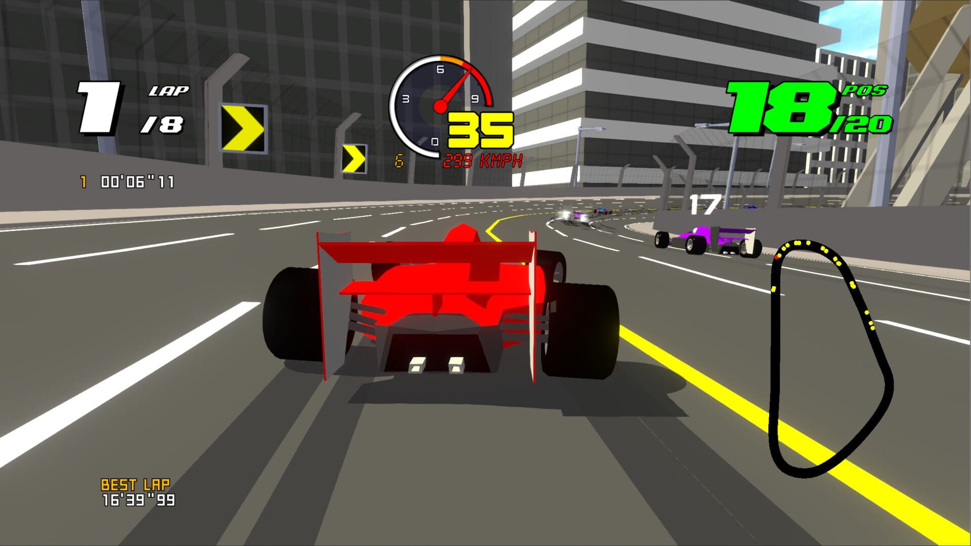 Screenshot for Formula Retro Racing