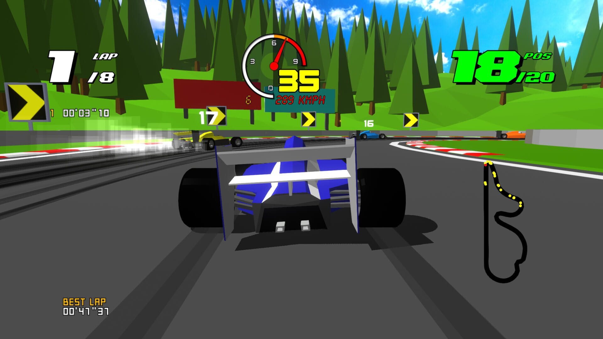 Screenshot for Formula Retro Racing