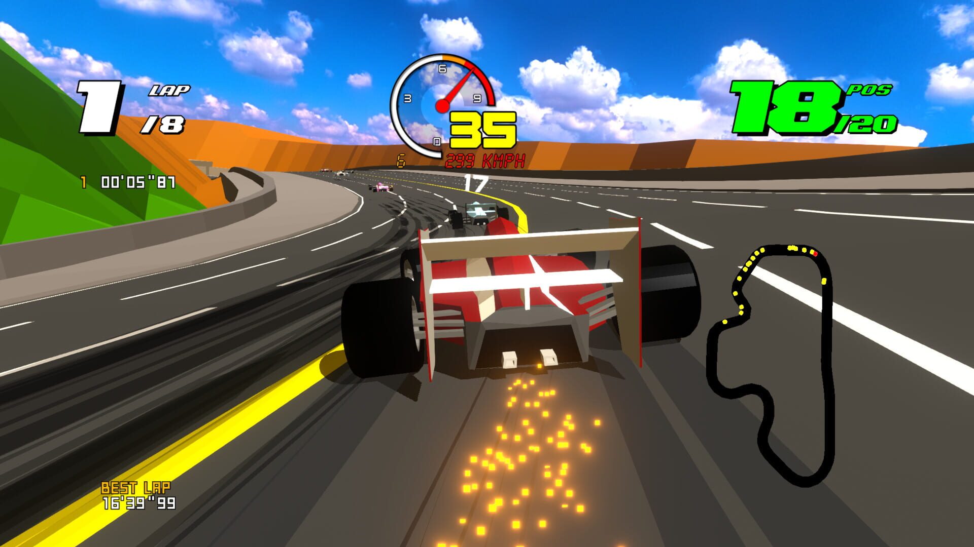 Screenshot for Formula Retro Racing