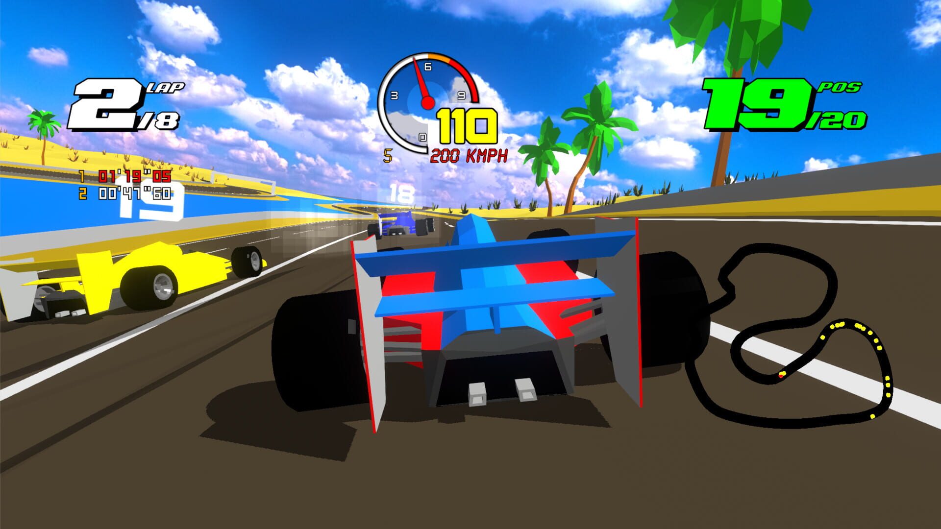 Screenshot for Formula Retro Racing