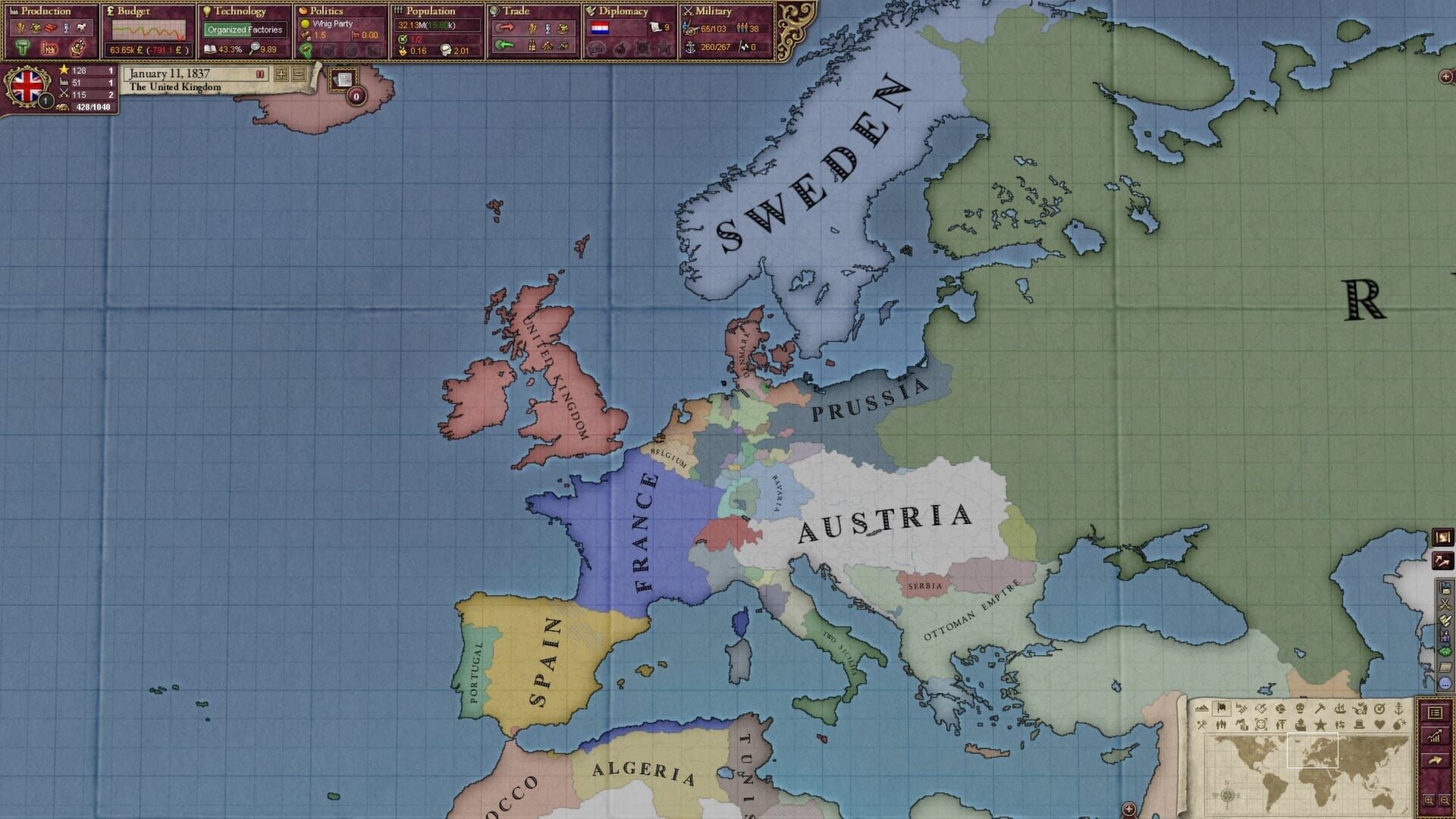 Screenshot for Victoria II: Heart of Darkness