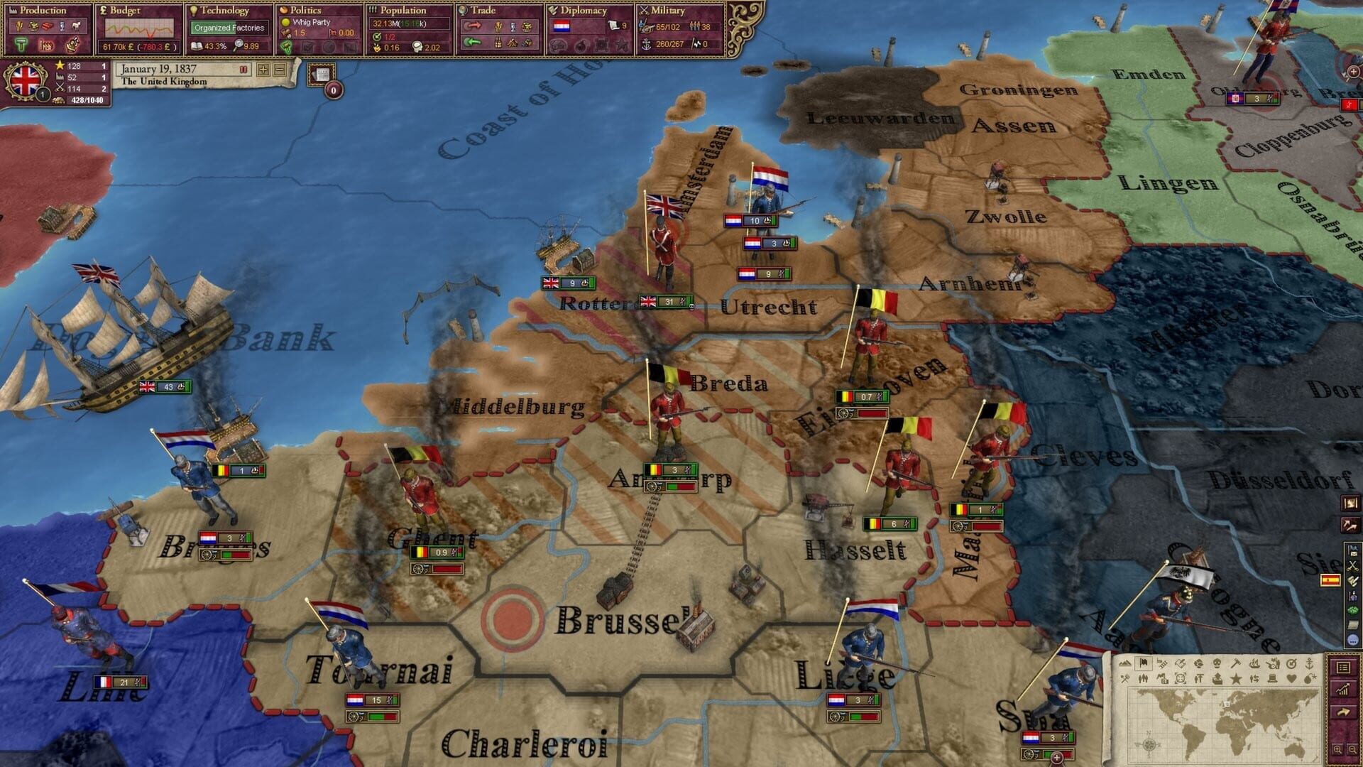 Screenshot for Victoria II: Heart of Darkness