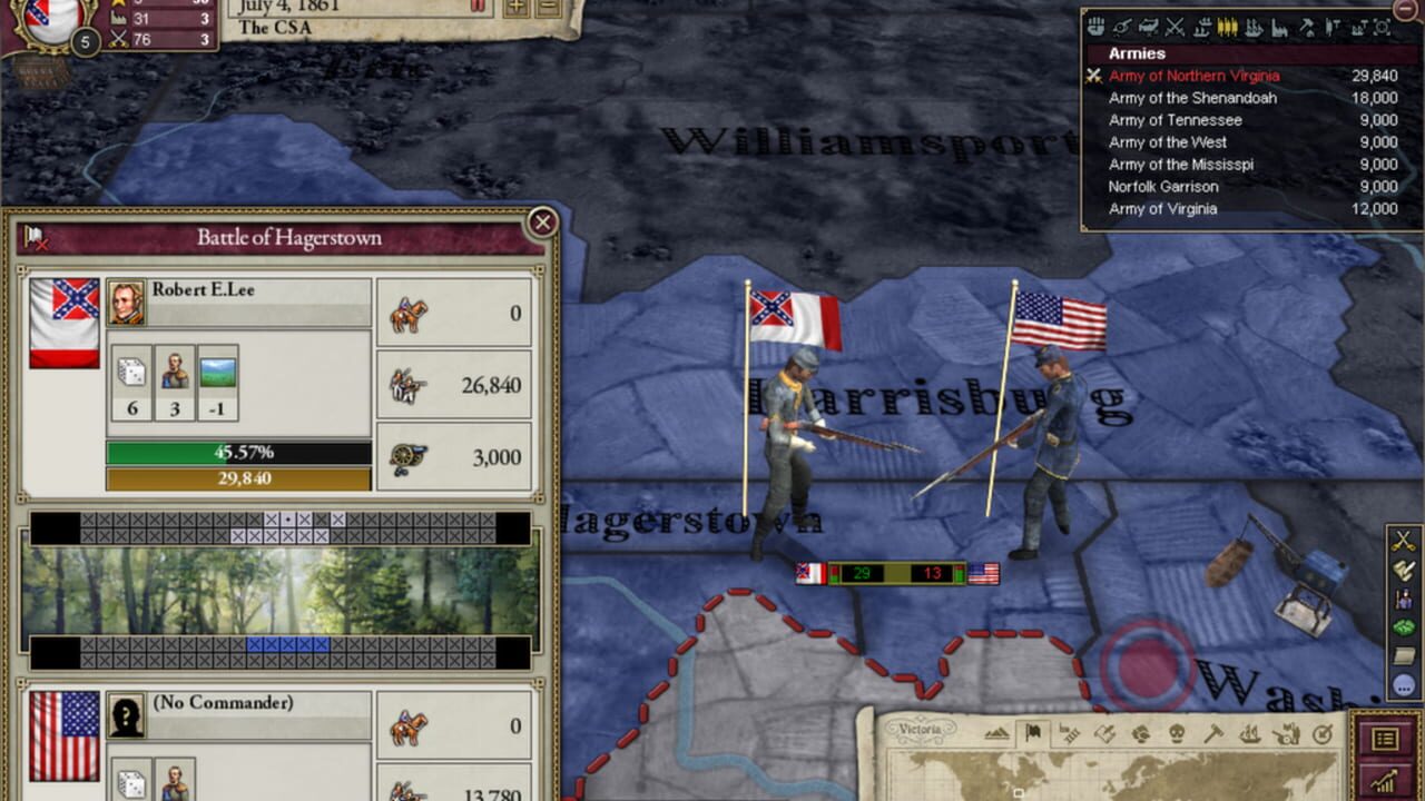 Screenshot for Victoria II: A House Divided