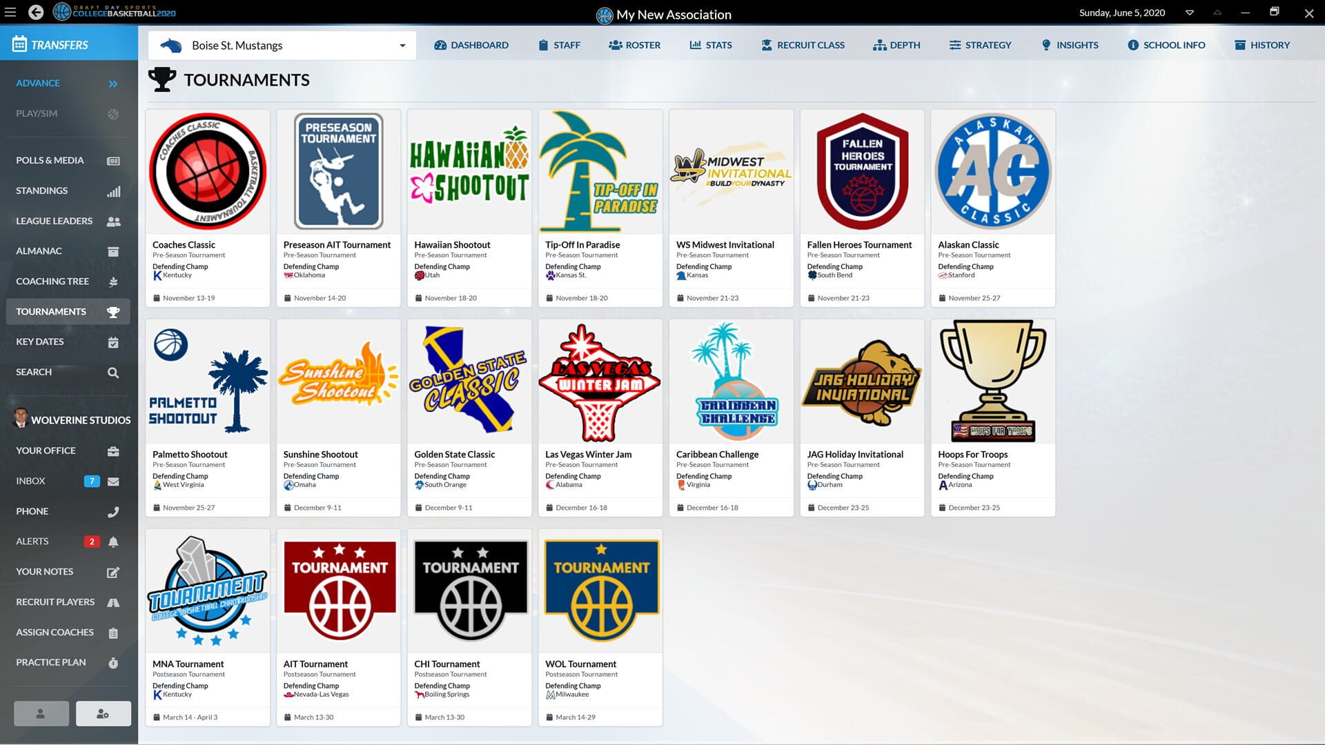 Screenshot for Draft Day Sports: College Basketball 2020