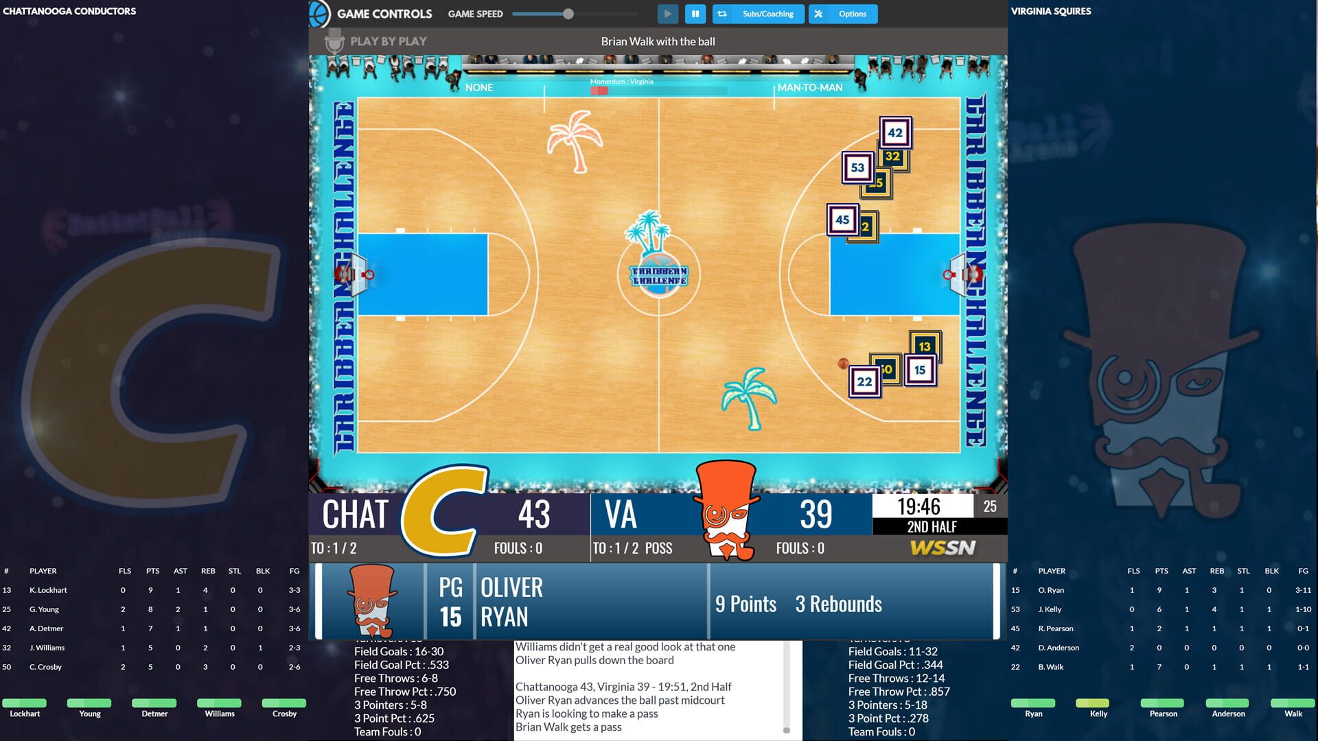 Screenshot for Draft Day Sports: College Basketball 2020