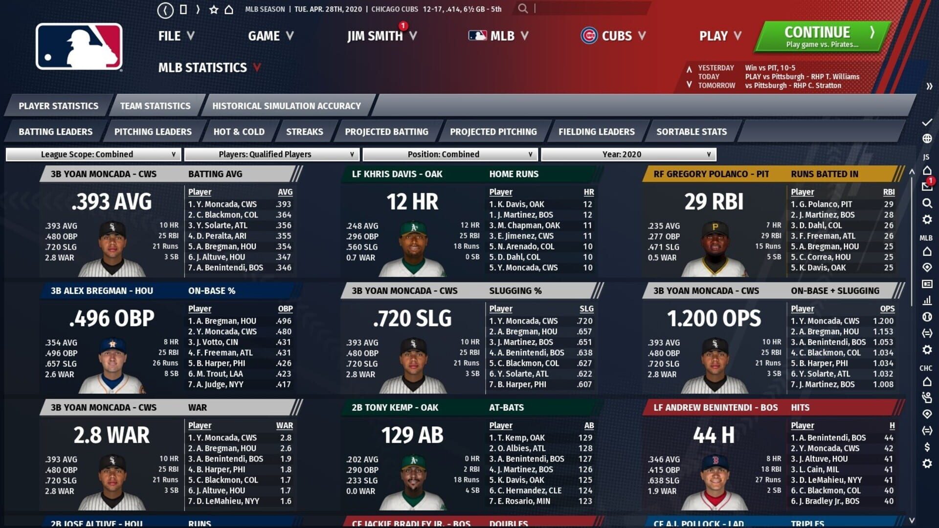 Screenshot for Out of the Park Baseball 21