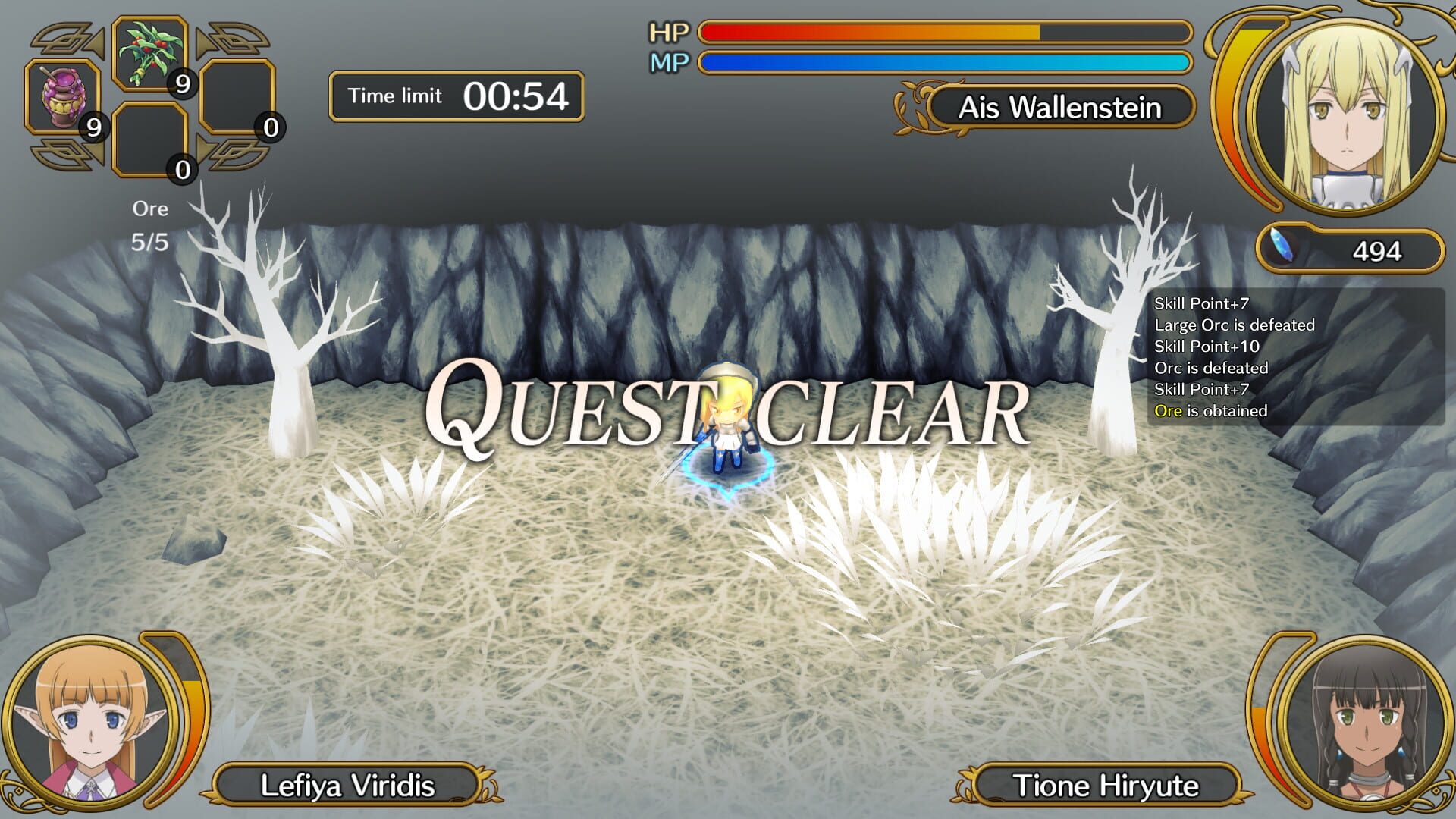 Screenshot for Is It Wrong to Try to Pick Up Girls in a Dungeon? Infinite Combate