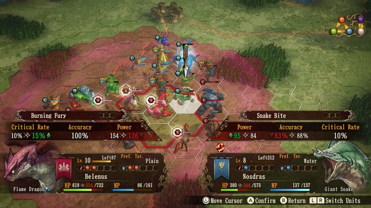 Screenshot for Brigandine: The Legend of Runersia