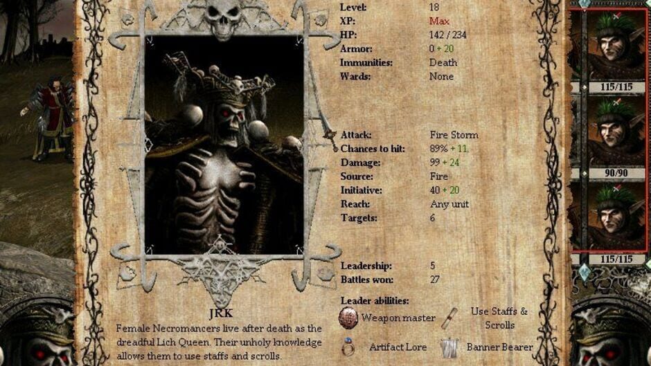 Screenshot for Disciples II: Servants of the Dark