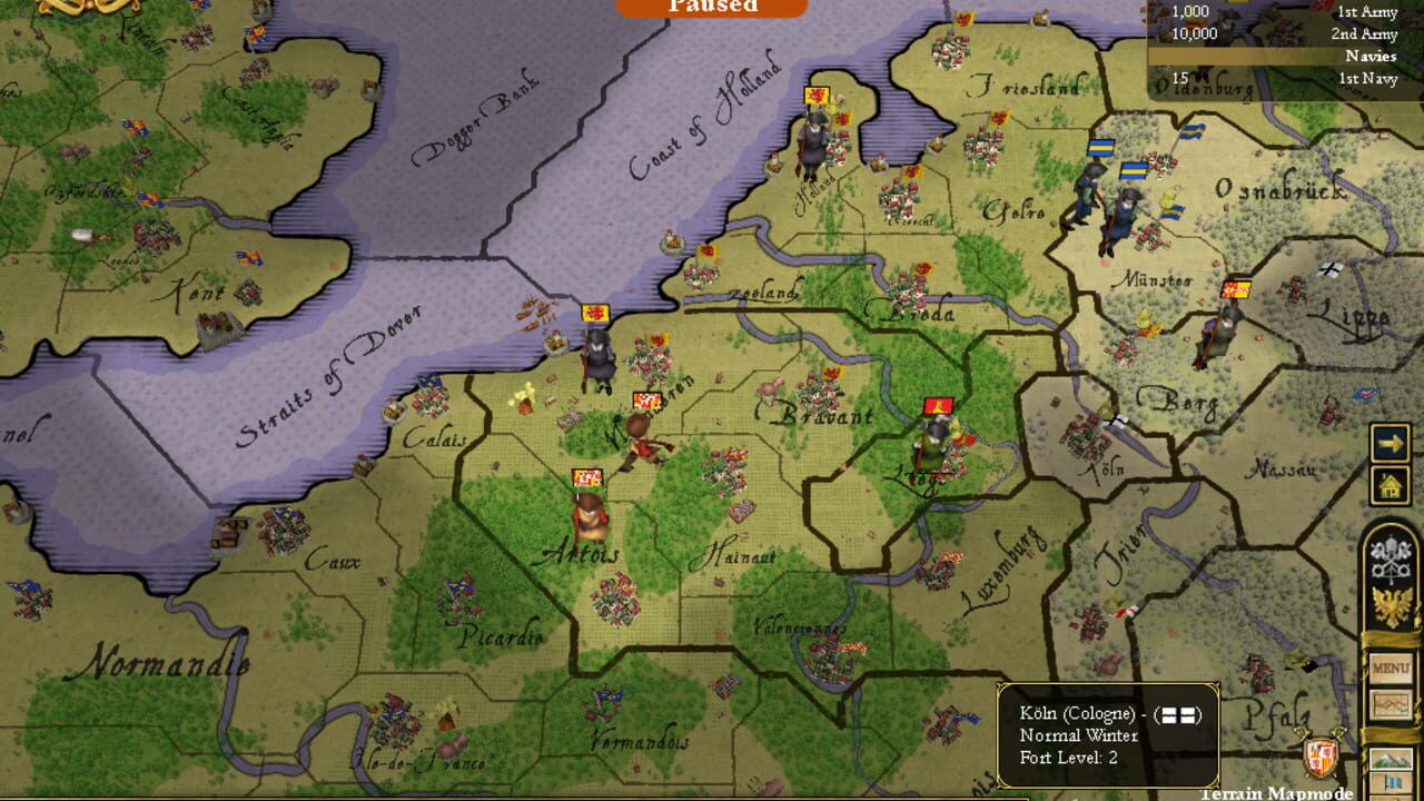 Screenshot for Europa Universalis III: Napoleon's Ambition