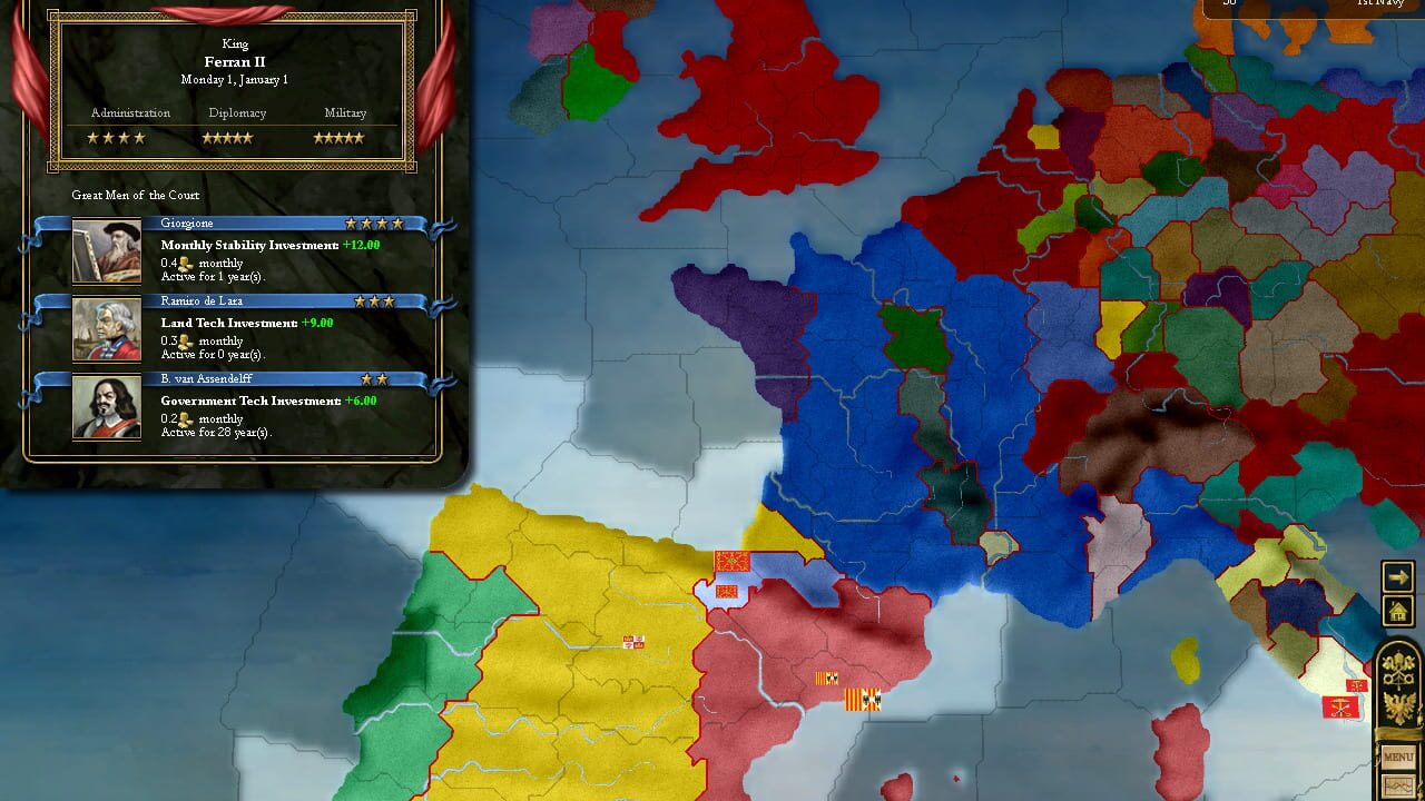 Screenshot for Europa Universalis III