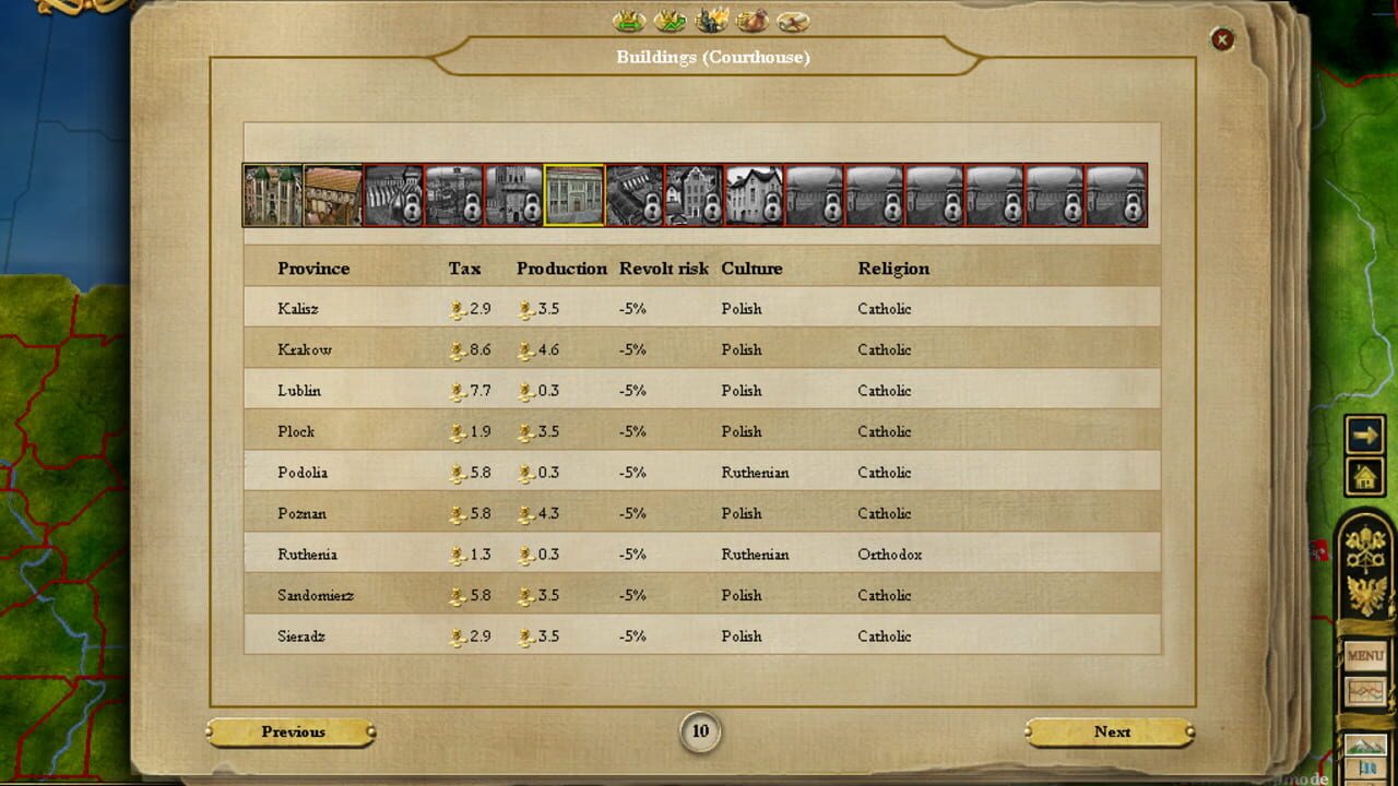 Screenshot for Europa Universalis III: Napoleon's Ambition