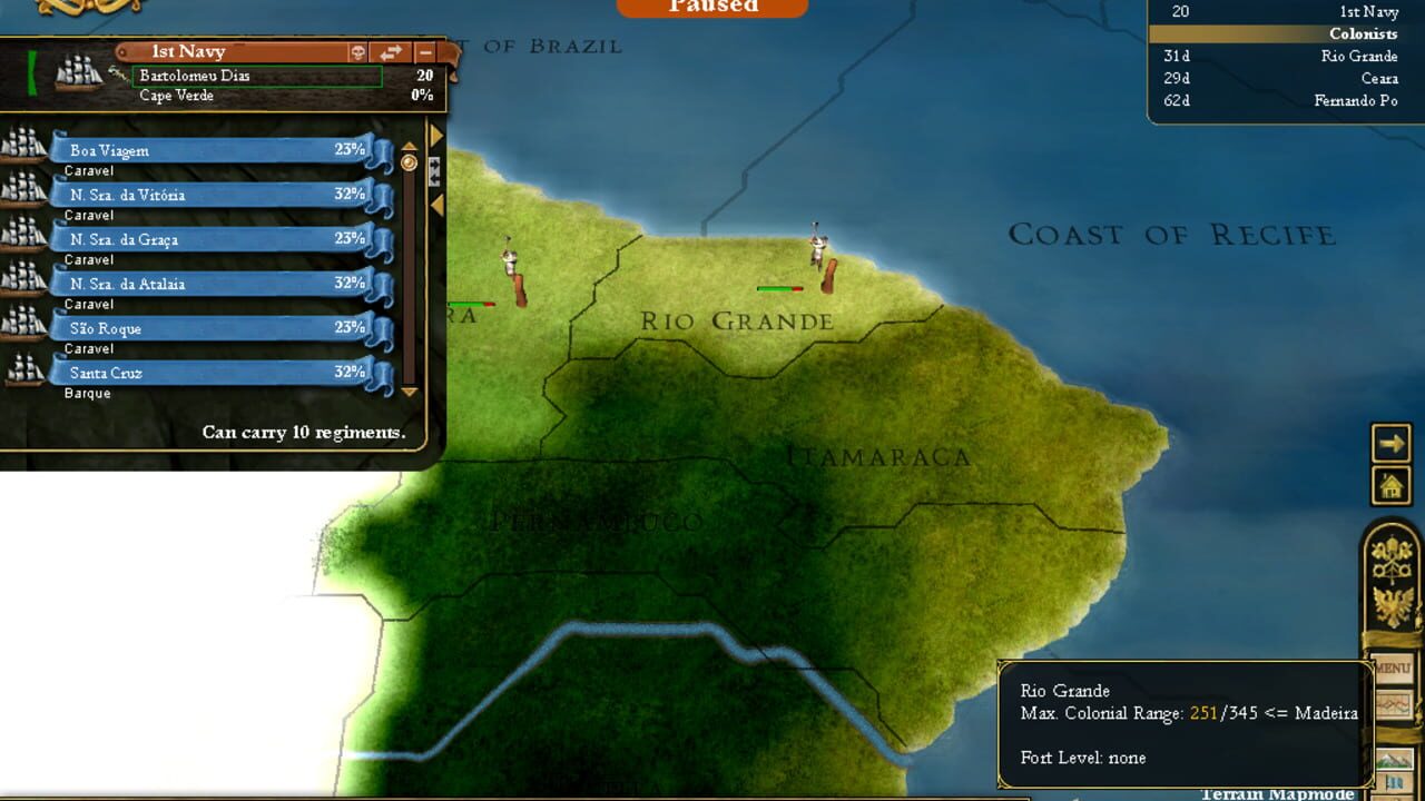 Screenshot for Europa Universalis III: Napoleon's Ambition