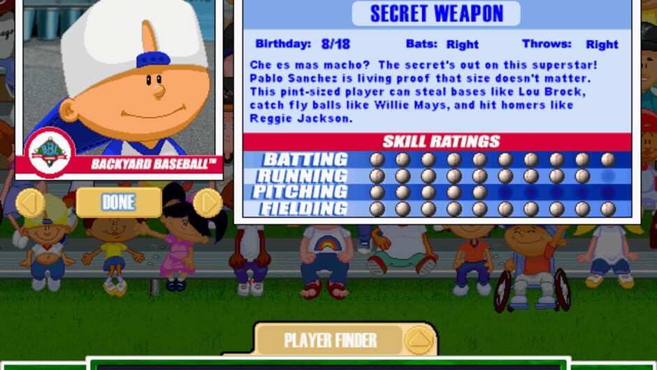 Screenshot for Backyard Baseball 2001