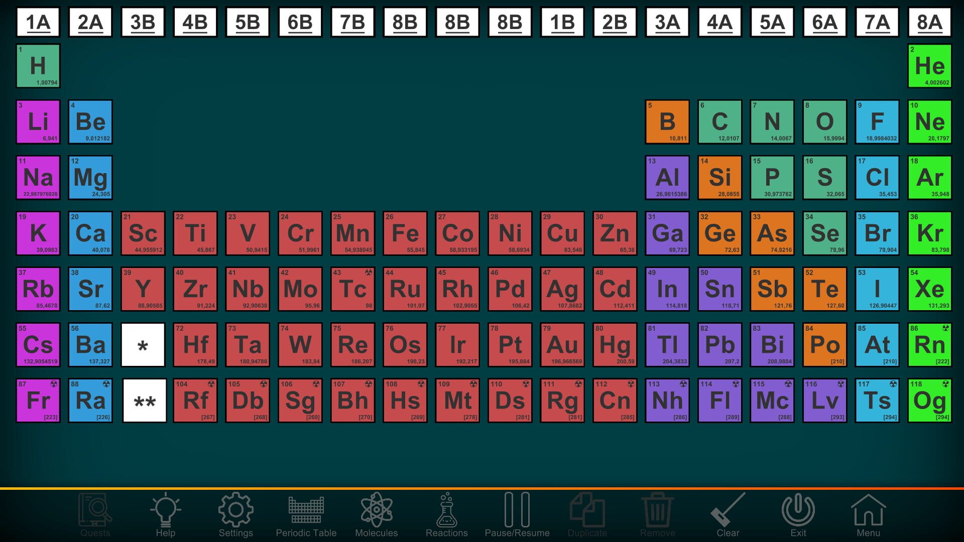Screenshot for Project Chemistry