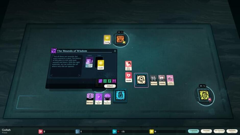 Screenshot for Cultist Simulator: The Priest