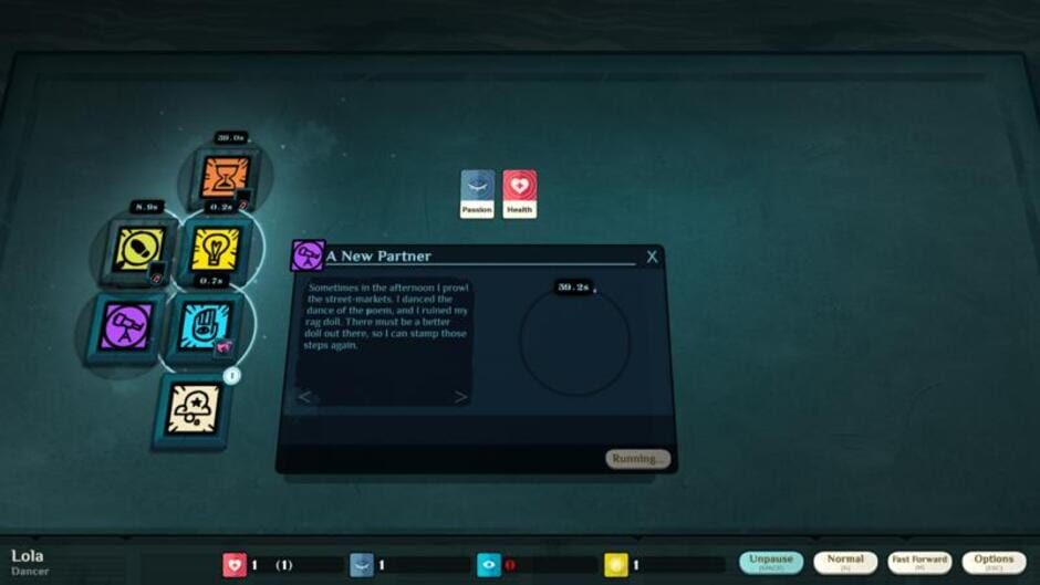 Screenshot for Cultist Simulator: The Dancer