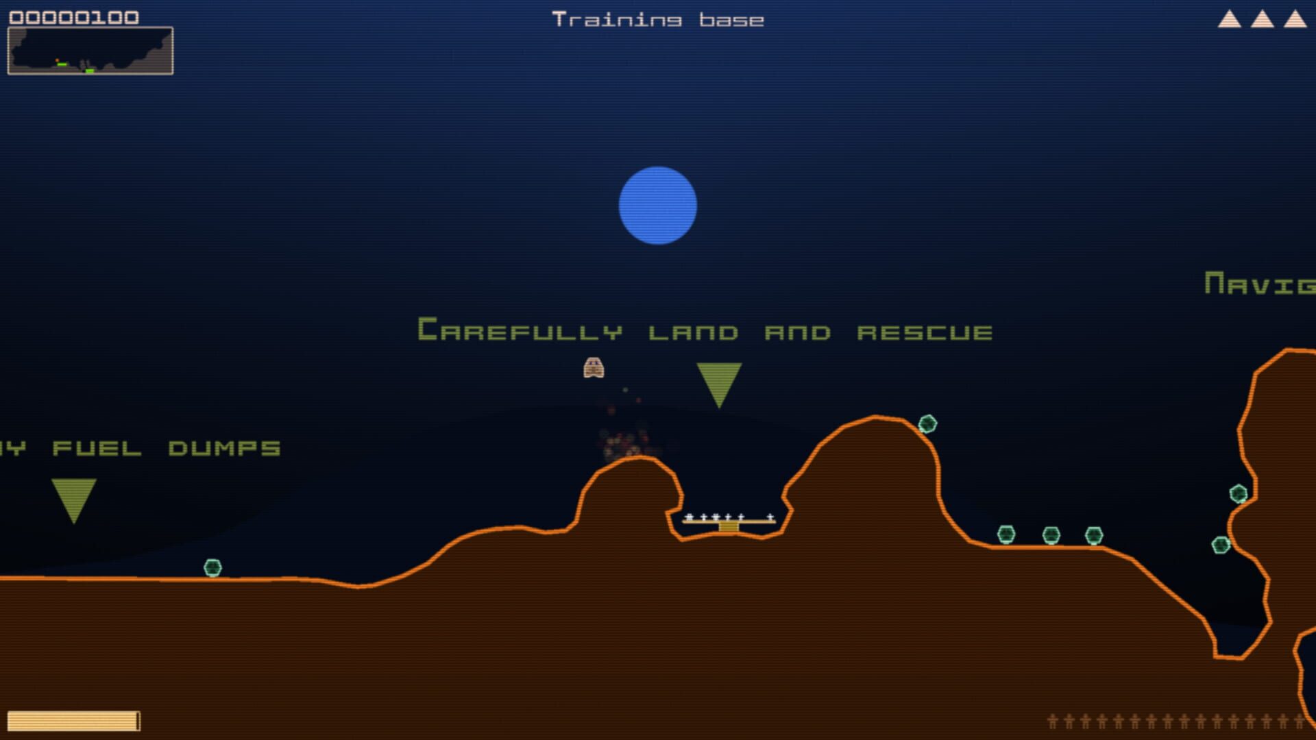 Screenshot for Terra Lander II: Rockslide Rescue