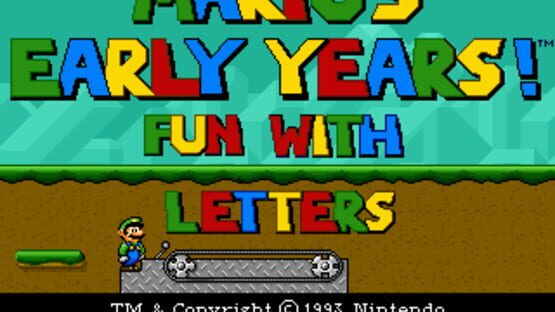 Screenshot for Mario's Early Years! Fun with Letters
