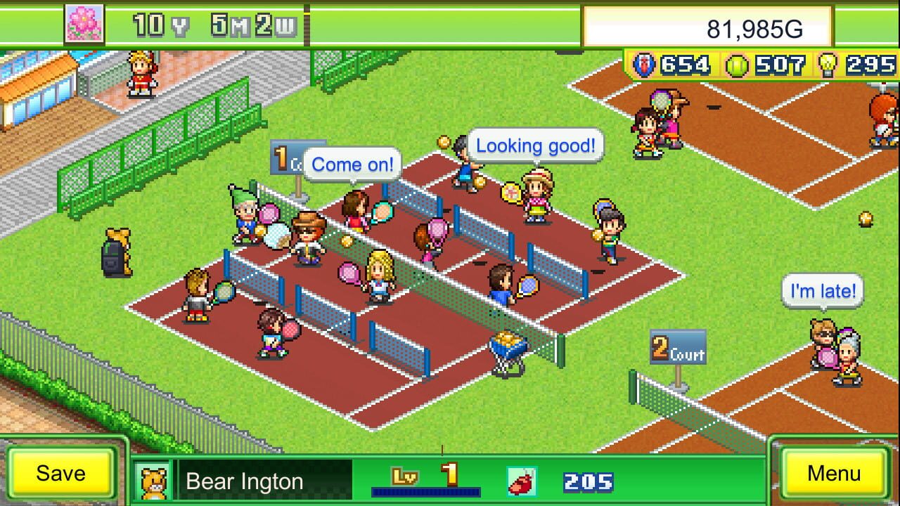 Screenshot for Tennis Club Story