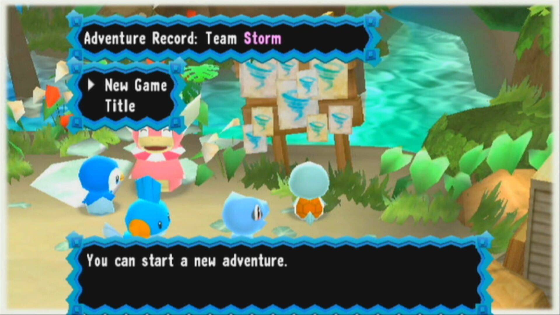 Screenshot for Pokémon Fushigi no Dungeon: Ikuzo! Arashi no Boukendan