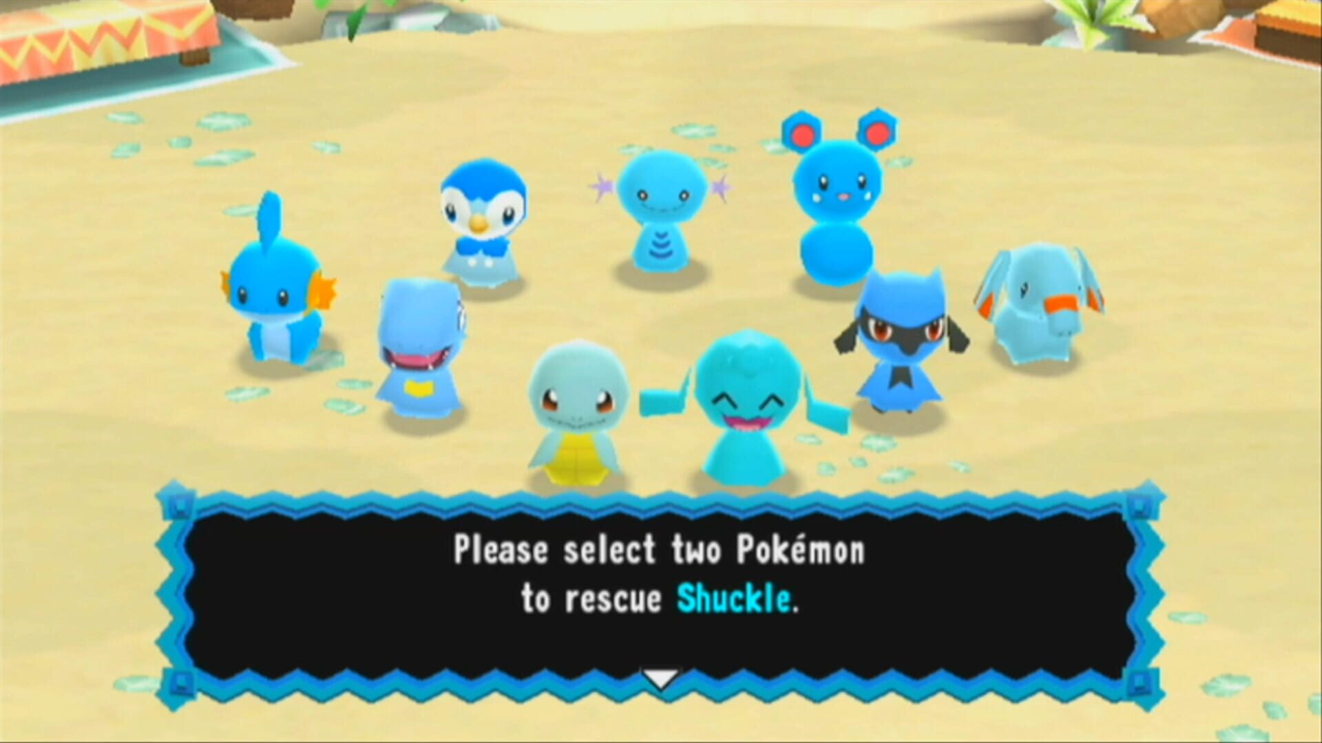 Screenshot for Pokémon Fushigi no Dungeon: Ikuzo! Arashi no Boukendan